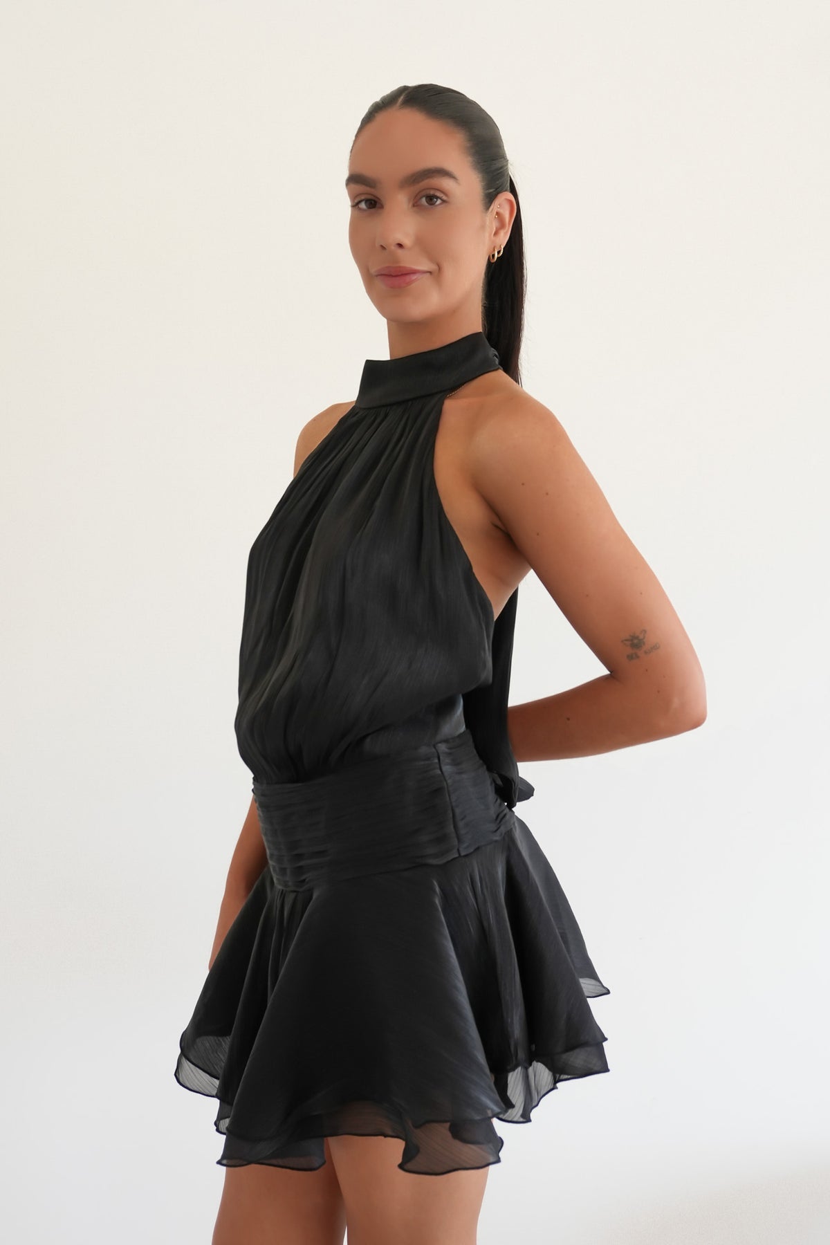 BIANCA - HALTERNECK MINI DRESS