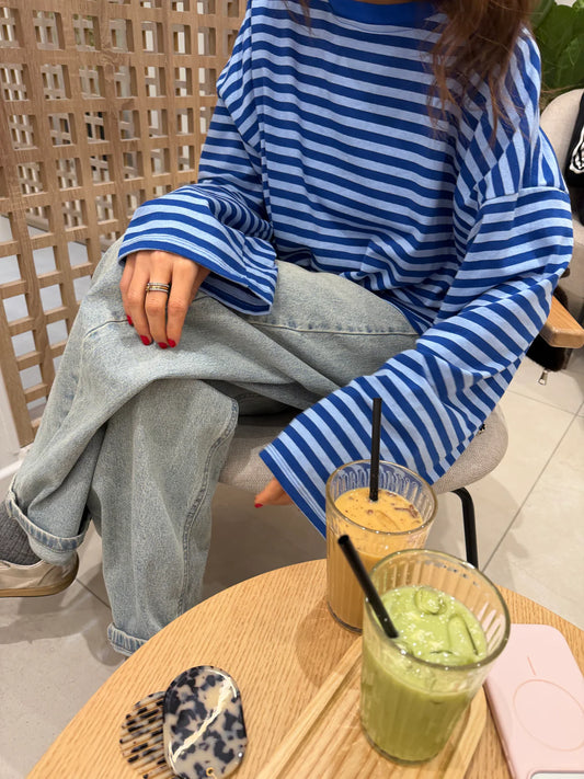 JUNO - STRIPED LONG-SLEEVE TEE