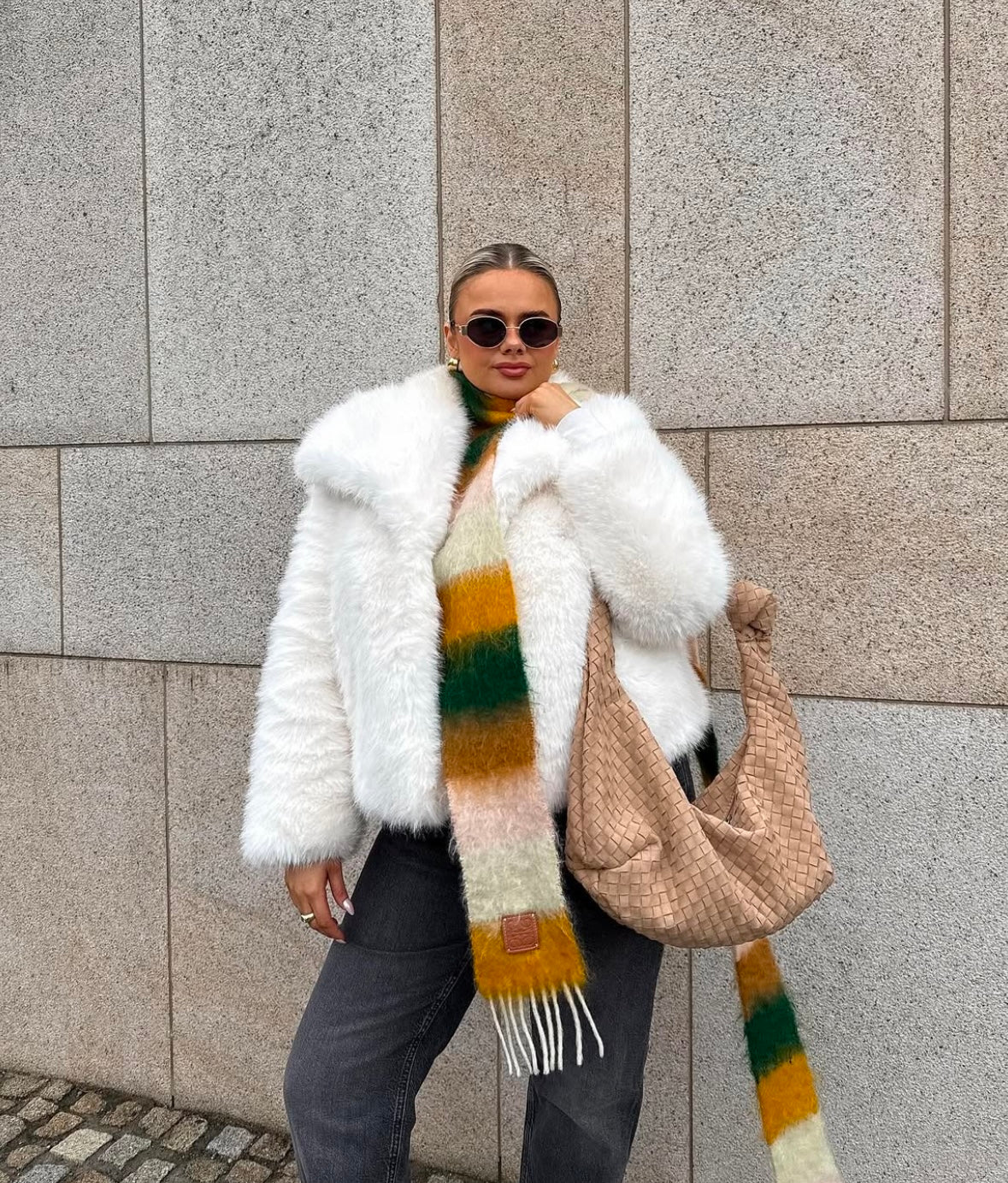 DEMURE - FAUX FUR COAT