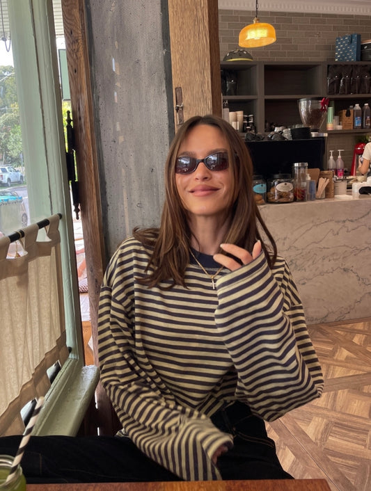 JUNO - STRIPED LONG-SLEEVE TEE