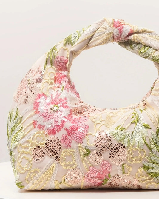 CAMELLIA - EMBROIDERED BAG