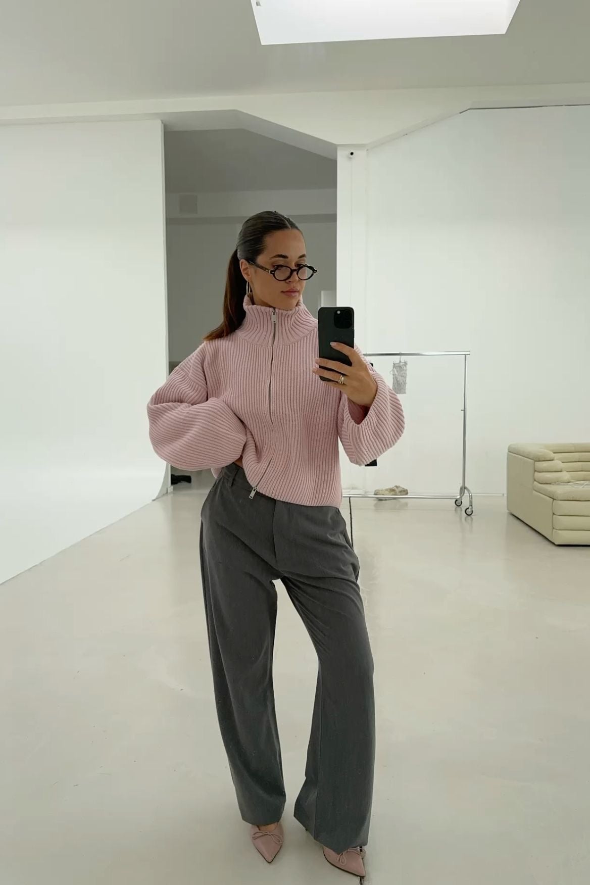 SADIE - CHUNKY ZIPPER CARDIGAN