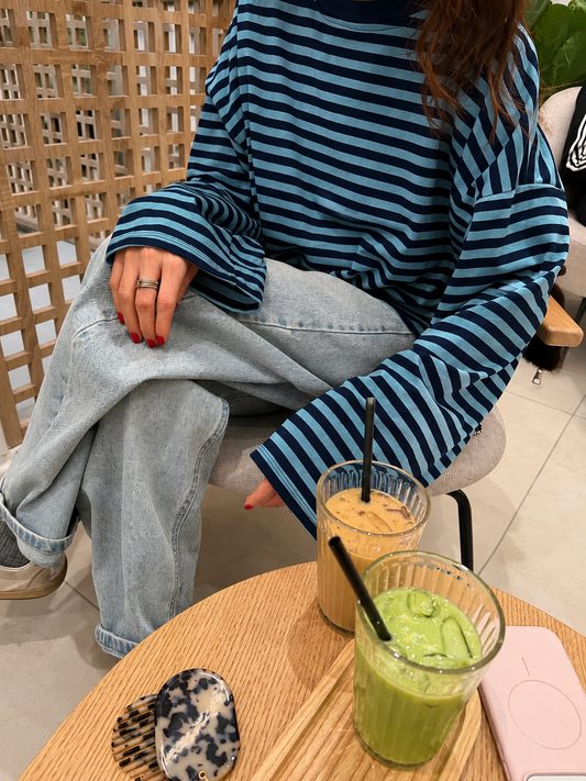 JUNO - STRIPED LONG-SLEEVE TEE