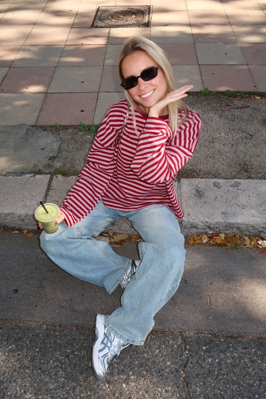 JUNO - STRIPED LONG-SLEEVE TEE