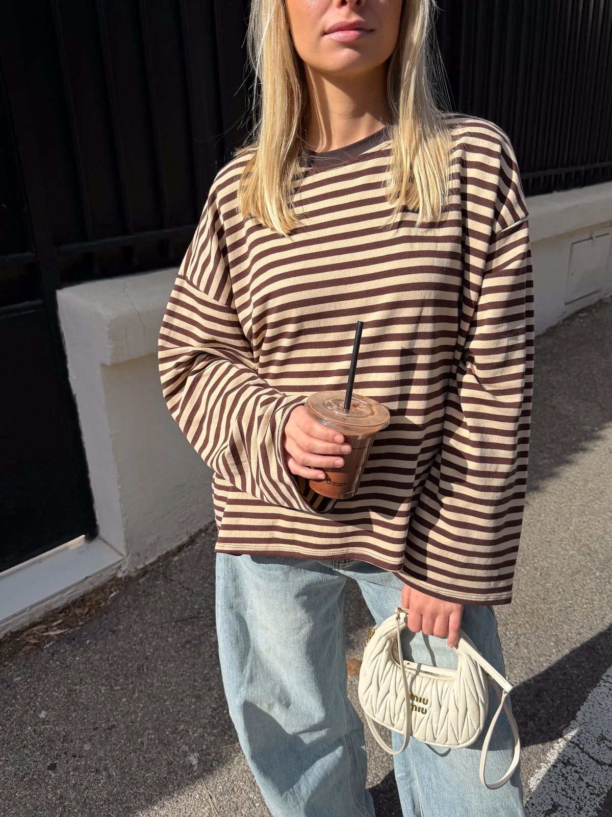 JUNO - STRIPED LONG-SLEEVE TEE
