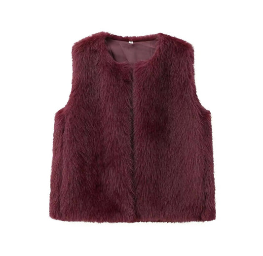 HEIDI - FAUX FUR GILET