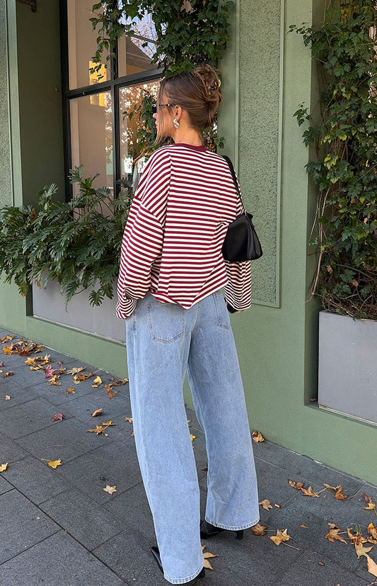 JUNO - STRIPED LONG-SLEEVE TEE
