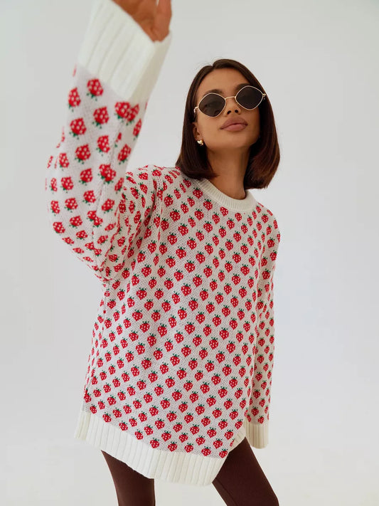 SHORTCAKE - STRAWBERRY PRINT JUMPER