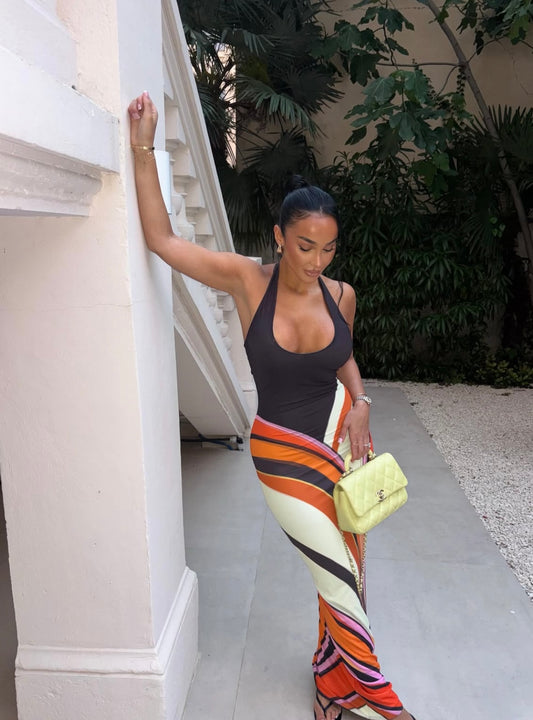 JADA - ABSTRACT MAXI DRESS