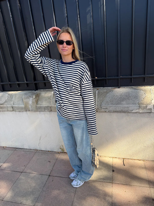 JUNO - STRIPED LONG-SLEEVE TEE