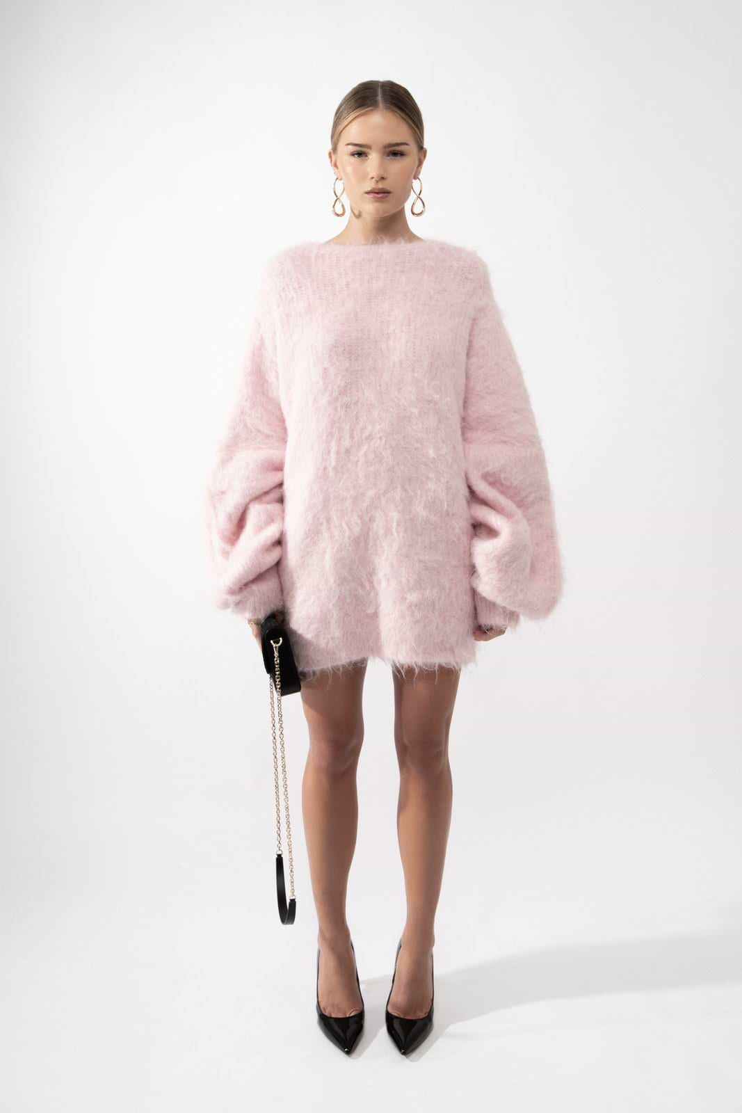 EVELYN - OVERSIZED KNIT JUMPER DRESS