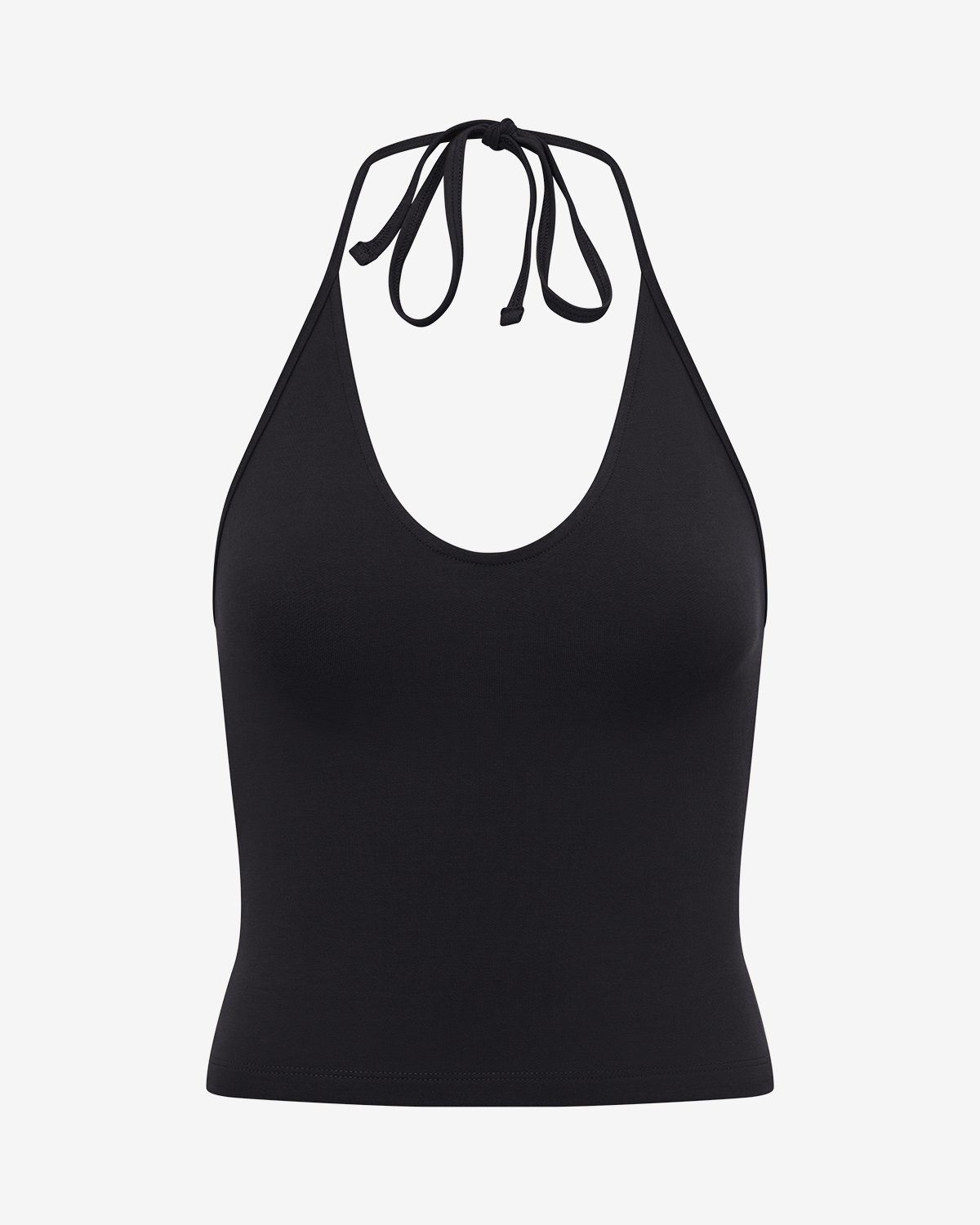 EBONY - TIE NECK TOP