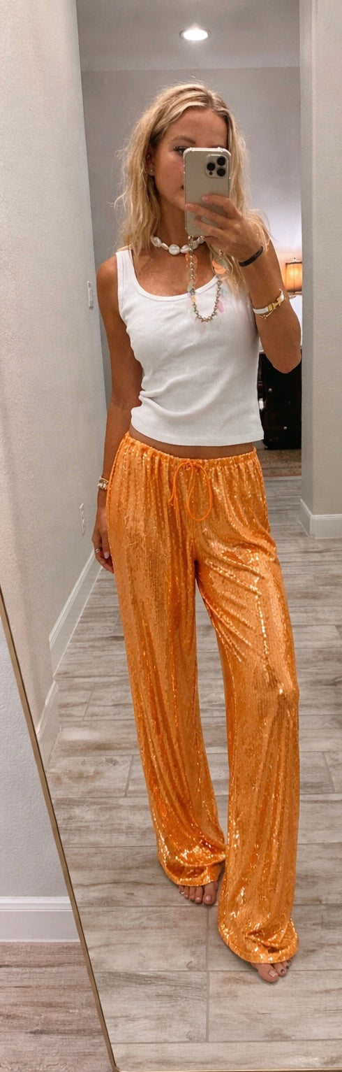 JINNY - SEQUIN TROUSERS