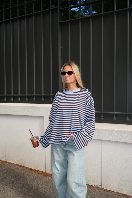 JUNO - STRIPED LONG-SLEEVE TEE