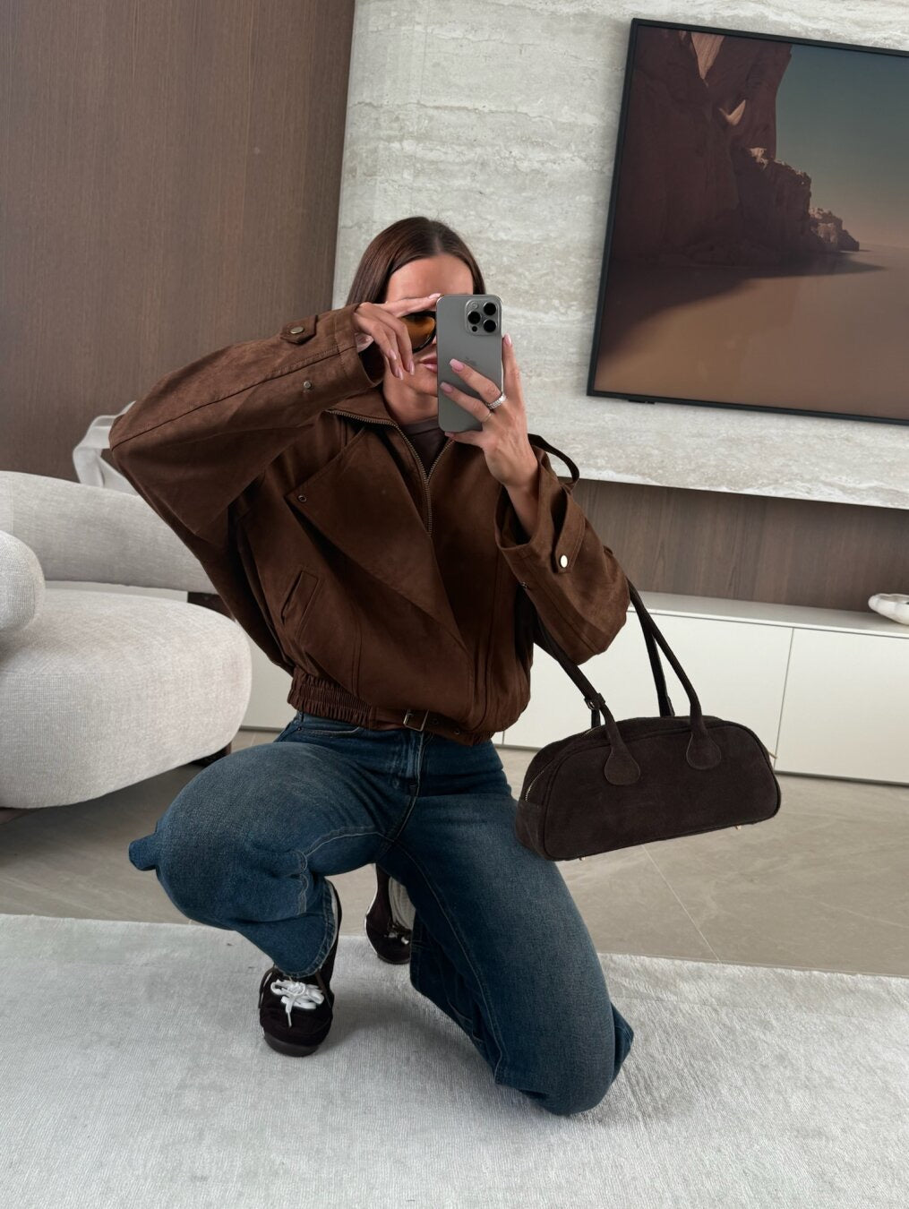 BECCA - SUEDE BIKER JACKET