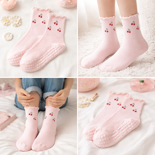 CHERIE - CHERRY PILATES SOCKS