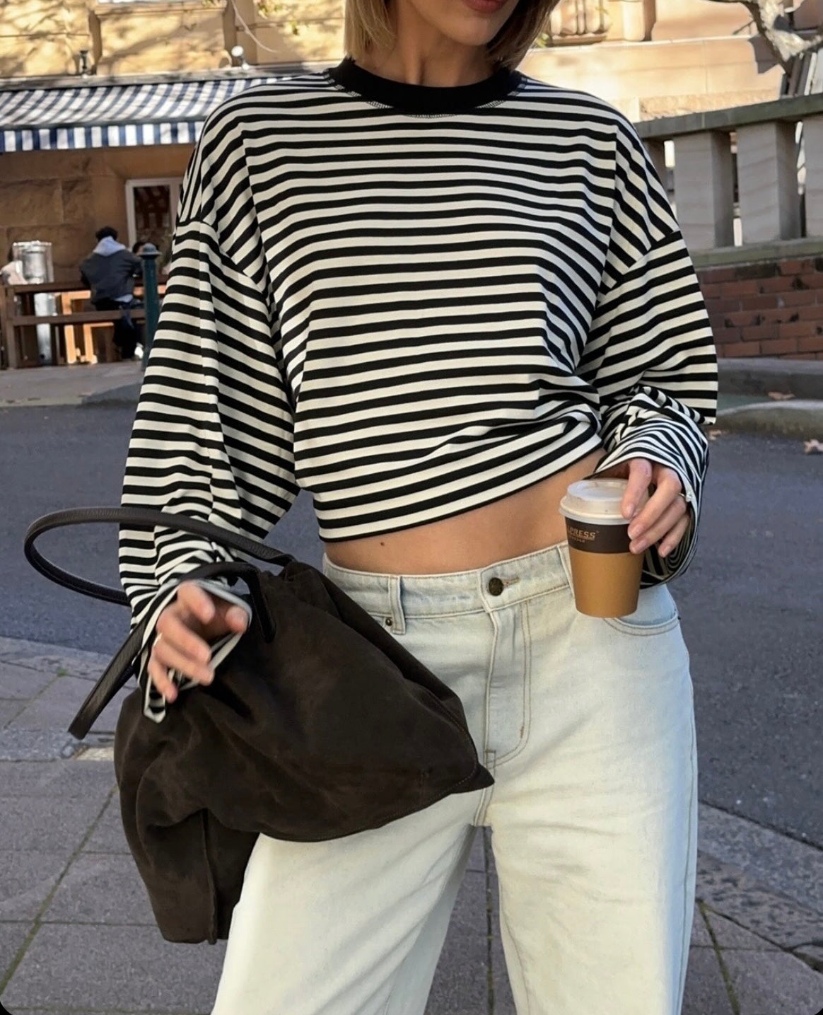 JUNO - STRIPED LONG-SLEEVE TEE