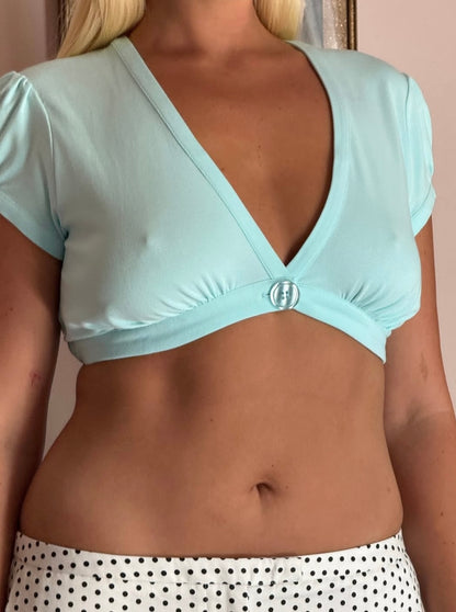 ARLO - CROP BUTTONED TOP
