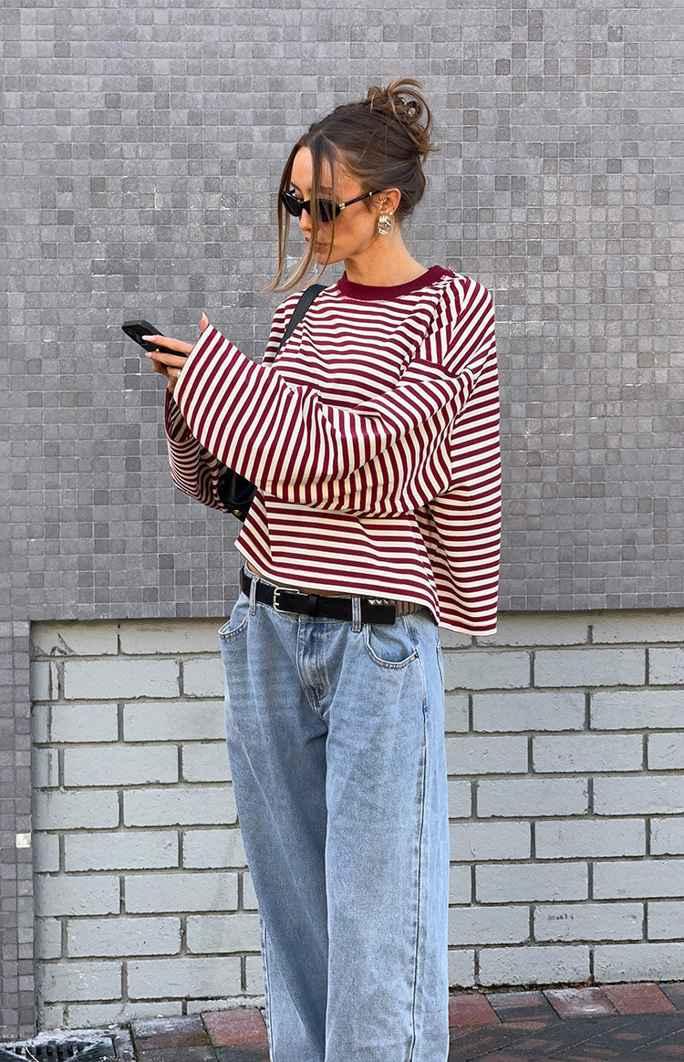 JUNO - STRIPED LONG-SLEEVE TEE