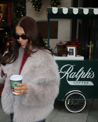 DEMURE - FAUX FUR COAT