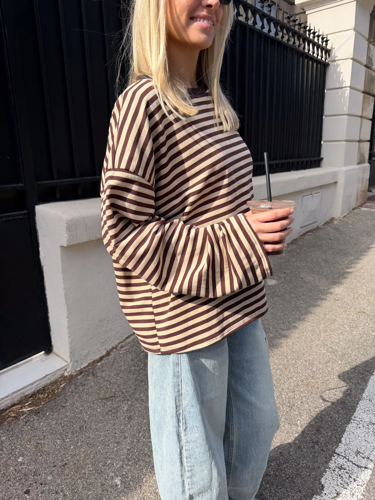 JUNO - STRIPED LONG-SLEEVE TEE