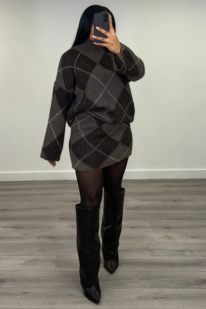 WOOL CO-ORD - CHECK PRINT