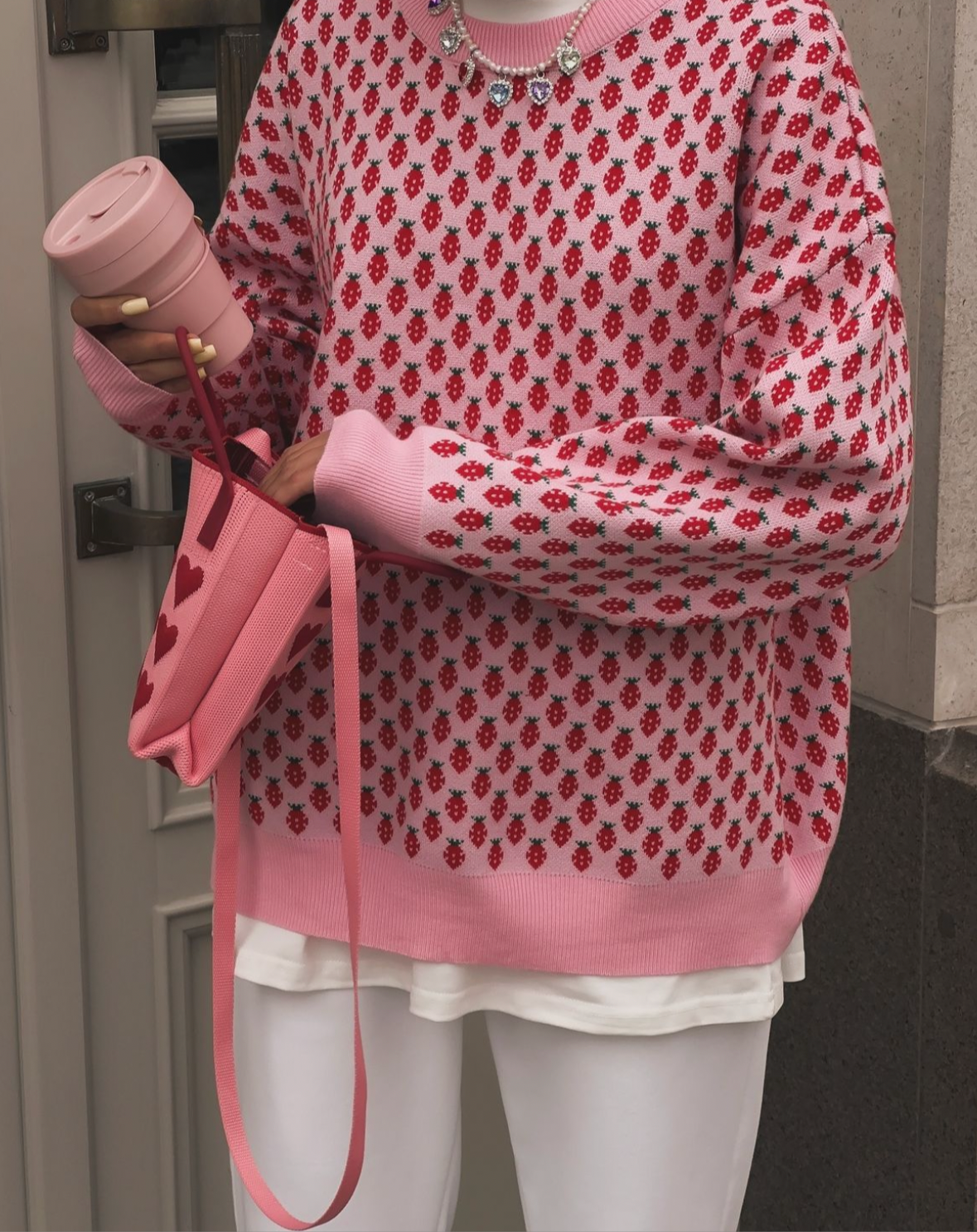 SHORTCAKE - STRAWBERRY PRINT JUMPER