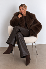 DEMURE - FAUX FUR COAT