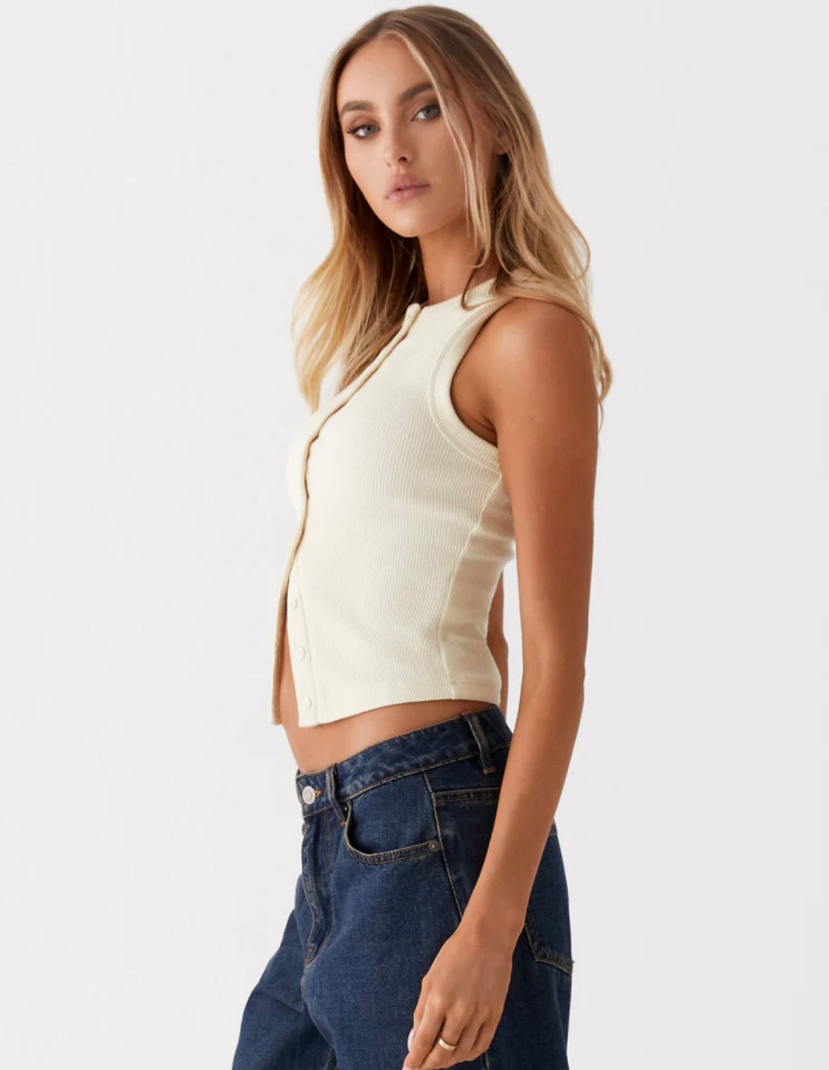 JUNO - RIBBED VEST TOP