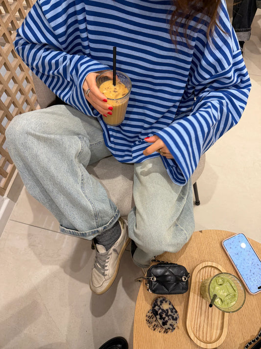 JUNO - STRIPED LONG-SLEEVE TEE