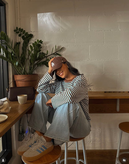 JUNO - STRIPED LONG-SLEEVE TEE