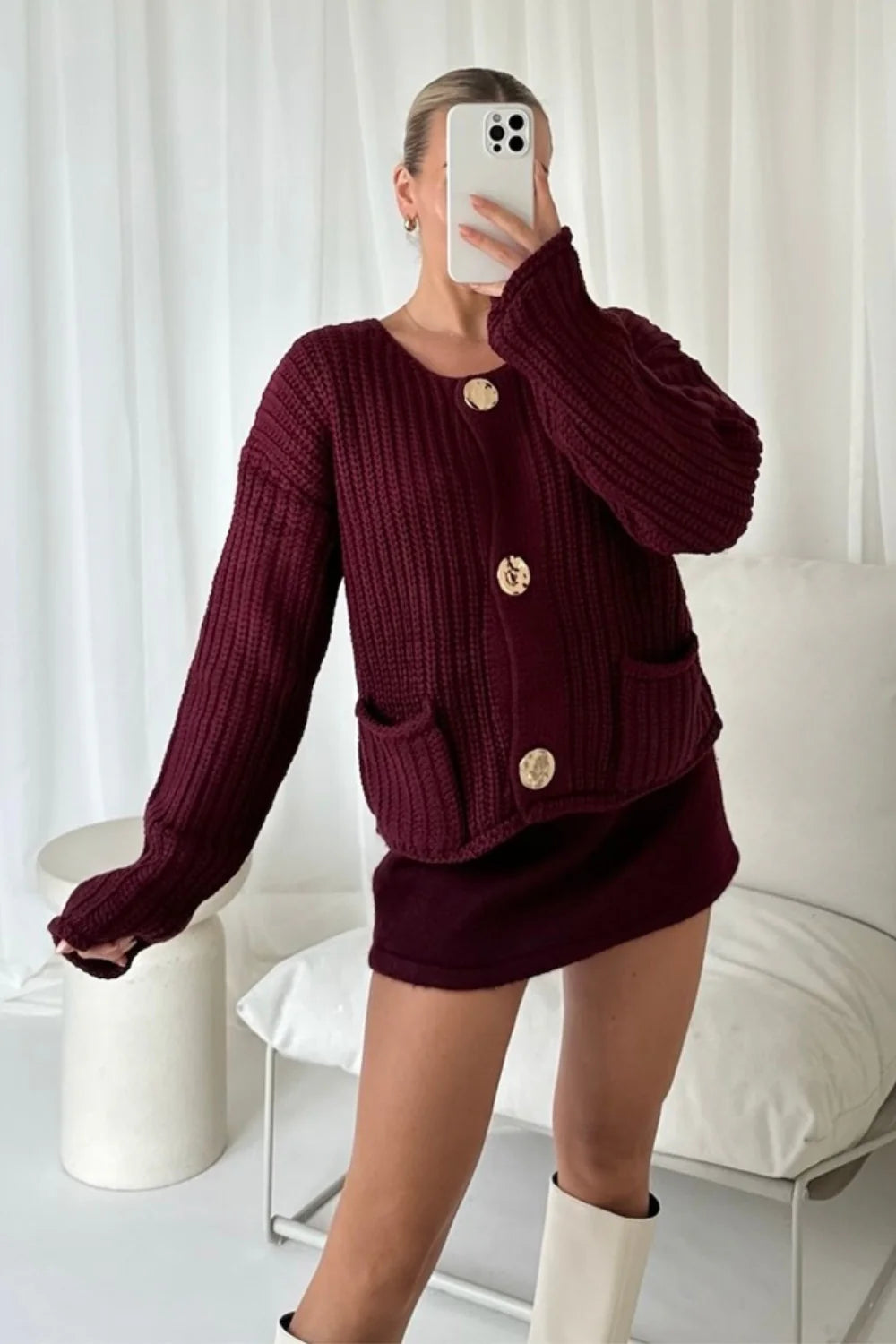 NAOMI - CHUNKY KNIT CARDIGAN