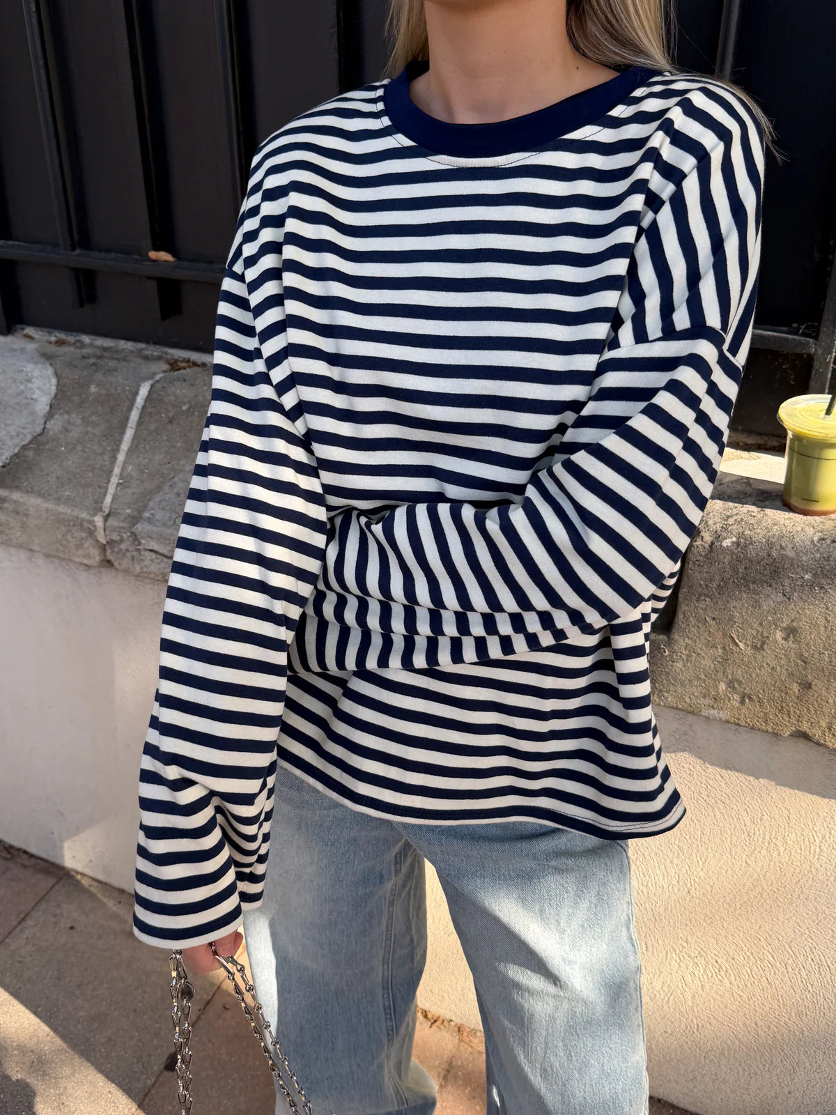 JUNO - STRIPED LONG-SLEEVE TEE
