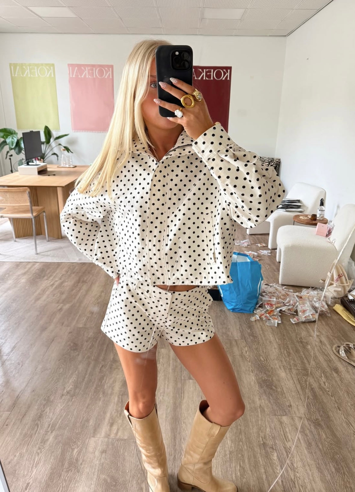 TWIGGY - POLKA DOT JACKET