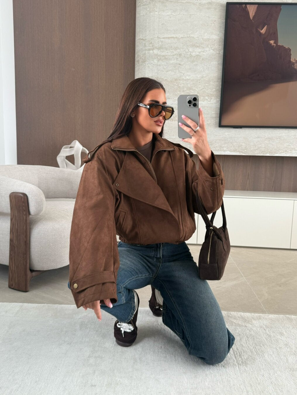 BECCA - SUEDE BIKER JACKET