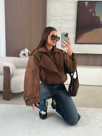 BECCA - SUEDE BIKER JACKET