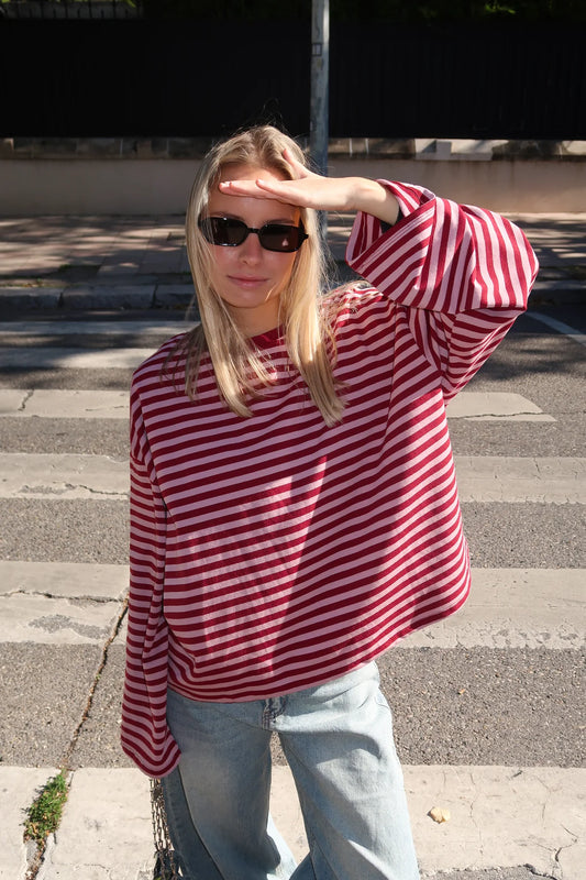 JUNO - STRIPED LONG-SLEEVE TEE