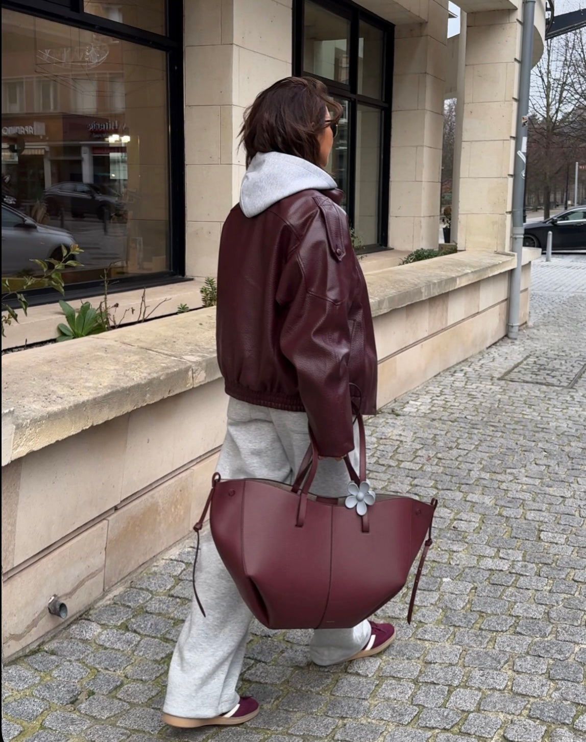 STEVIE - FAUX LEATHER BIKER JACKET
