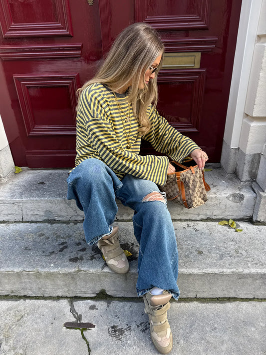 JUNO - STRIPED LONG-SLEEVE TEE