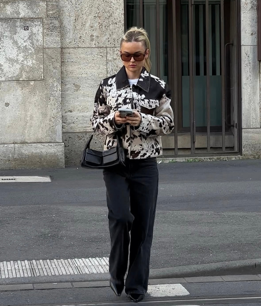 RUDY - COW PRINT JACKET
