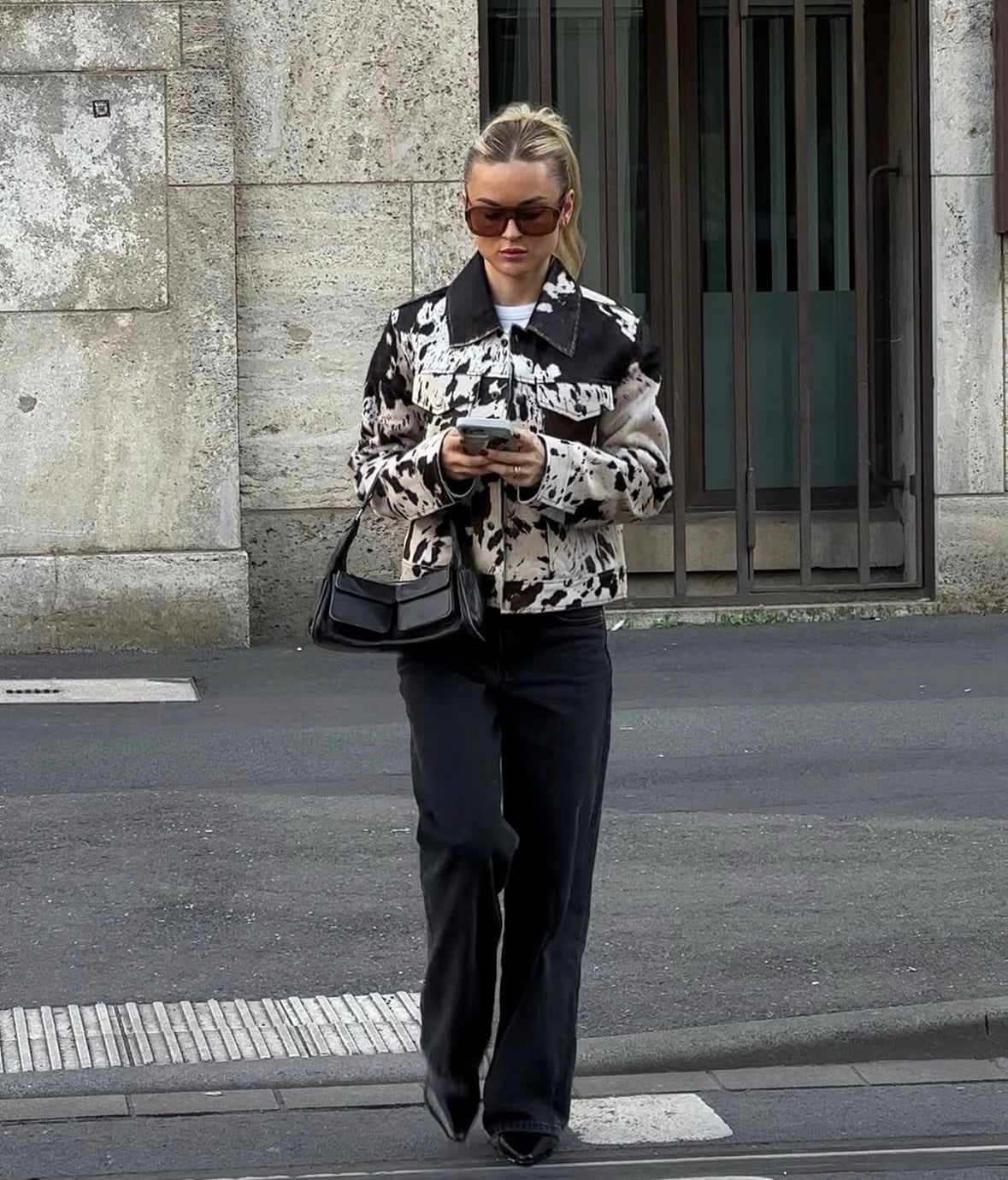 RUDY - COW PRINT JACKET