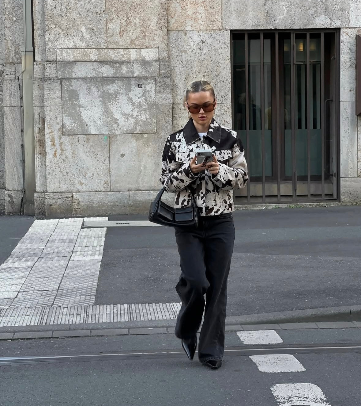 RUDY - COW PRINT JACKET