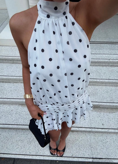 BIANCA - HALTERNECK MINI DRESS