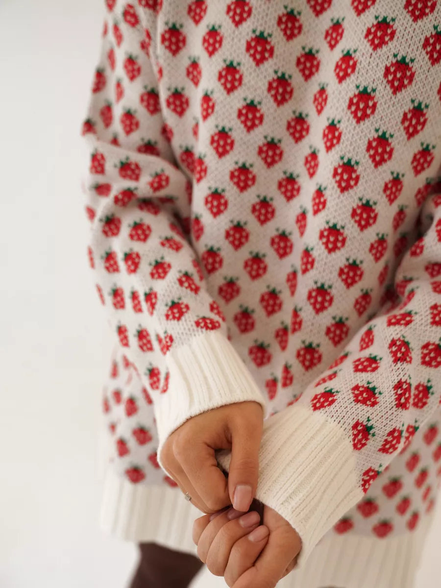 SHORTCAKE - STRAWBERRY PRINT JUMPER