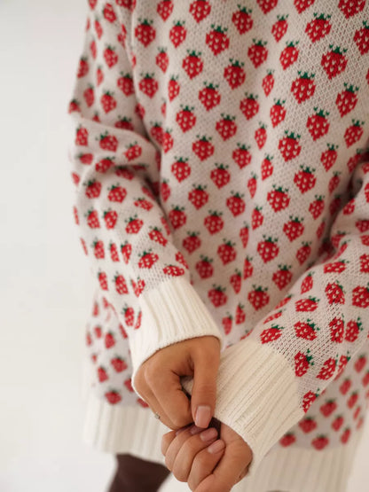 SHORTCAKE - STRAWBERRY PRINT JUMPER