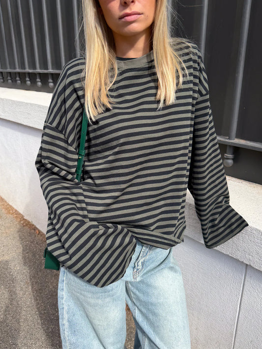 JUNO - STRIPED LONG-SLEEVE TEE