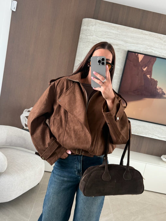 BECCA - SUEDE BIKER JACKET