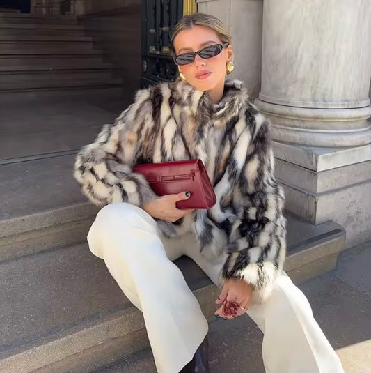 HELENA - FAUX FUR COAT