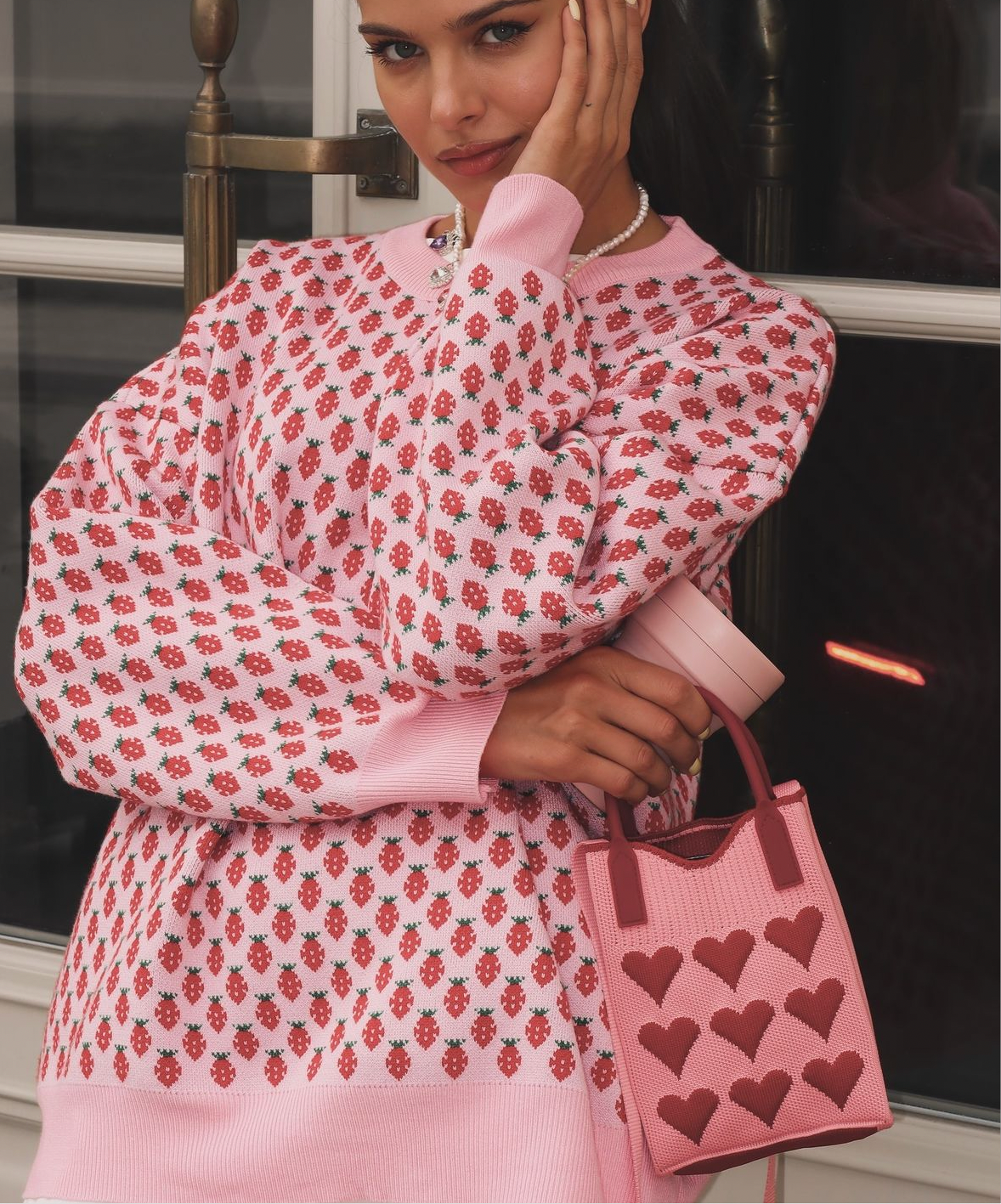 SHORTCAKE - STRAWBERRY PRINT JUMPER
