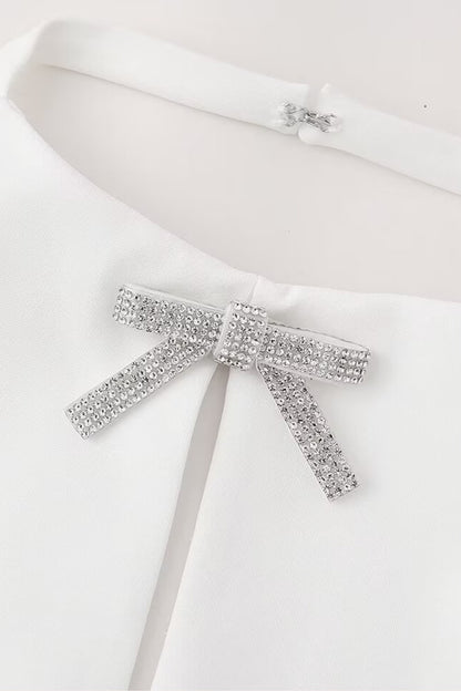 TIFFANY - BOW EMBELLISHED TOP